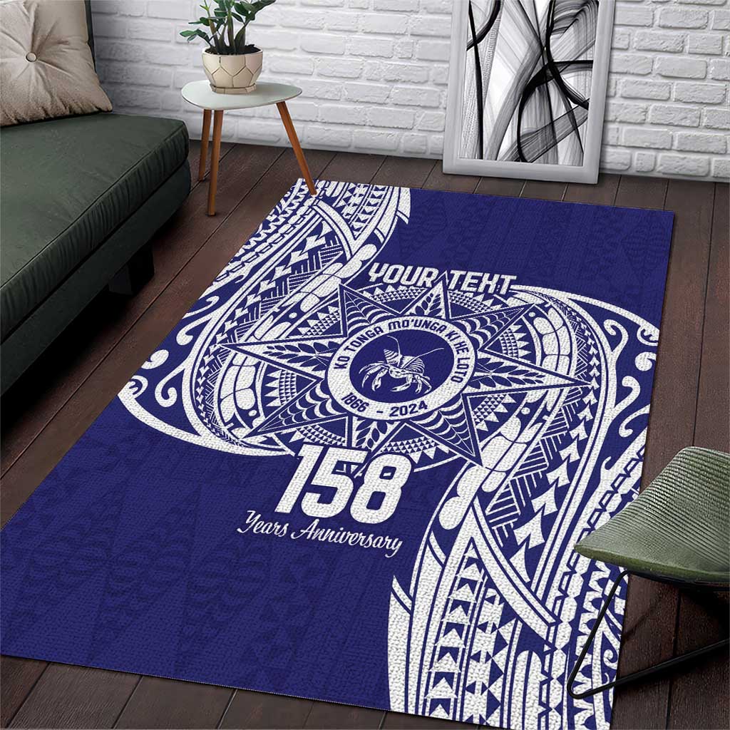 Personalised Tonga Tupou College Tolo 158th Anniversary Area Rug Special Kupesi Pattern LT9