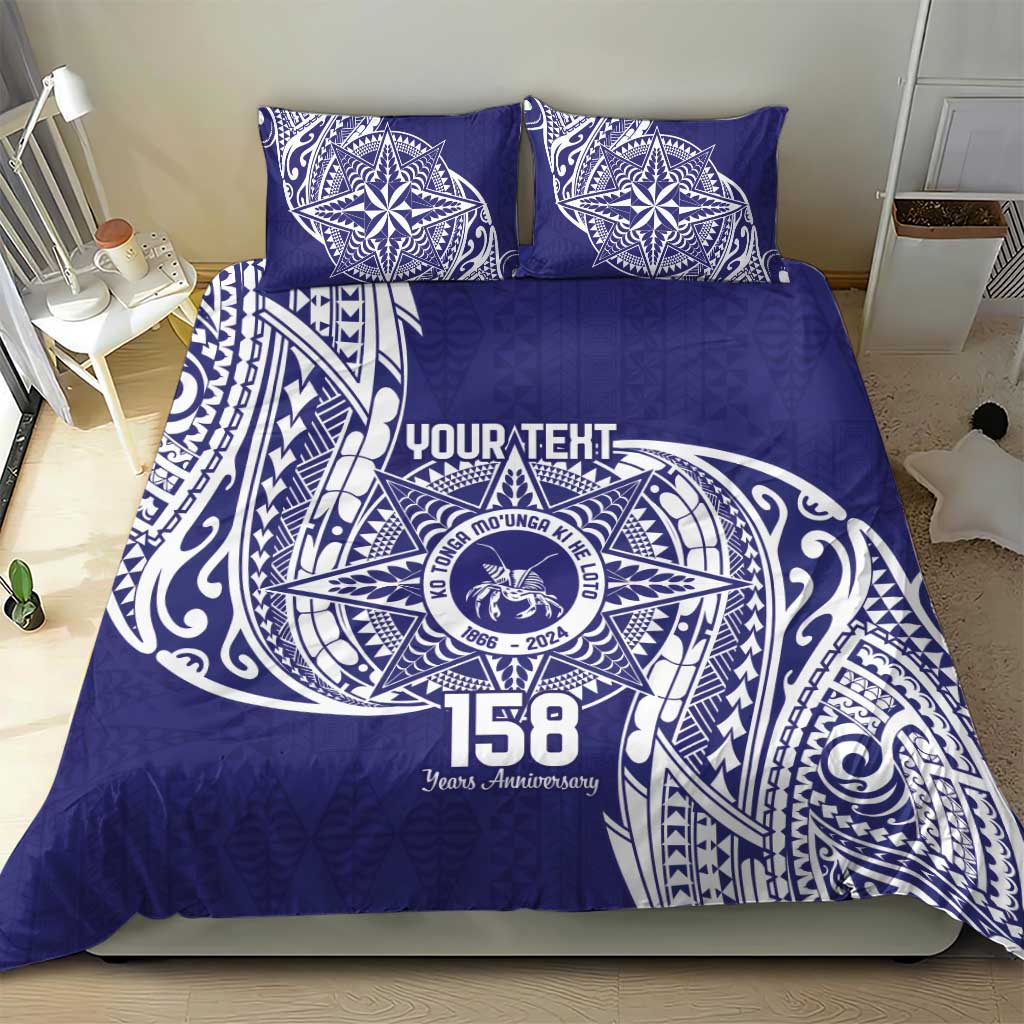Personalised Tonga Tupou College Tolo 158th Anniversary Bedding Set Special Kupesi Pattern LT9 - Polynesian Pride
