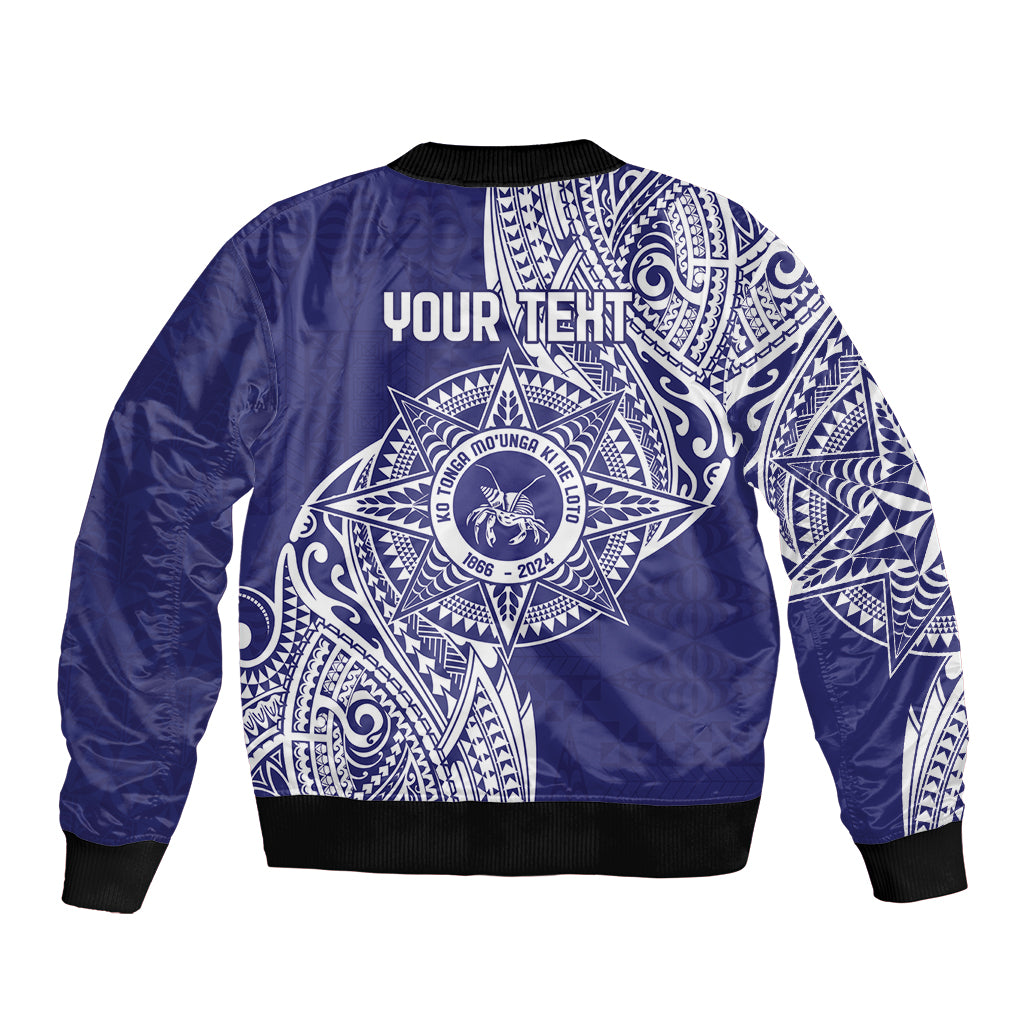 Personalised Tonga Tupou College Tolo 158th Anniversary Bomber Jacket Special Kupesi Pattern LT9 - Polynesian Pride