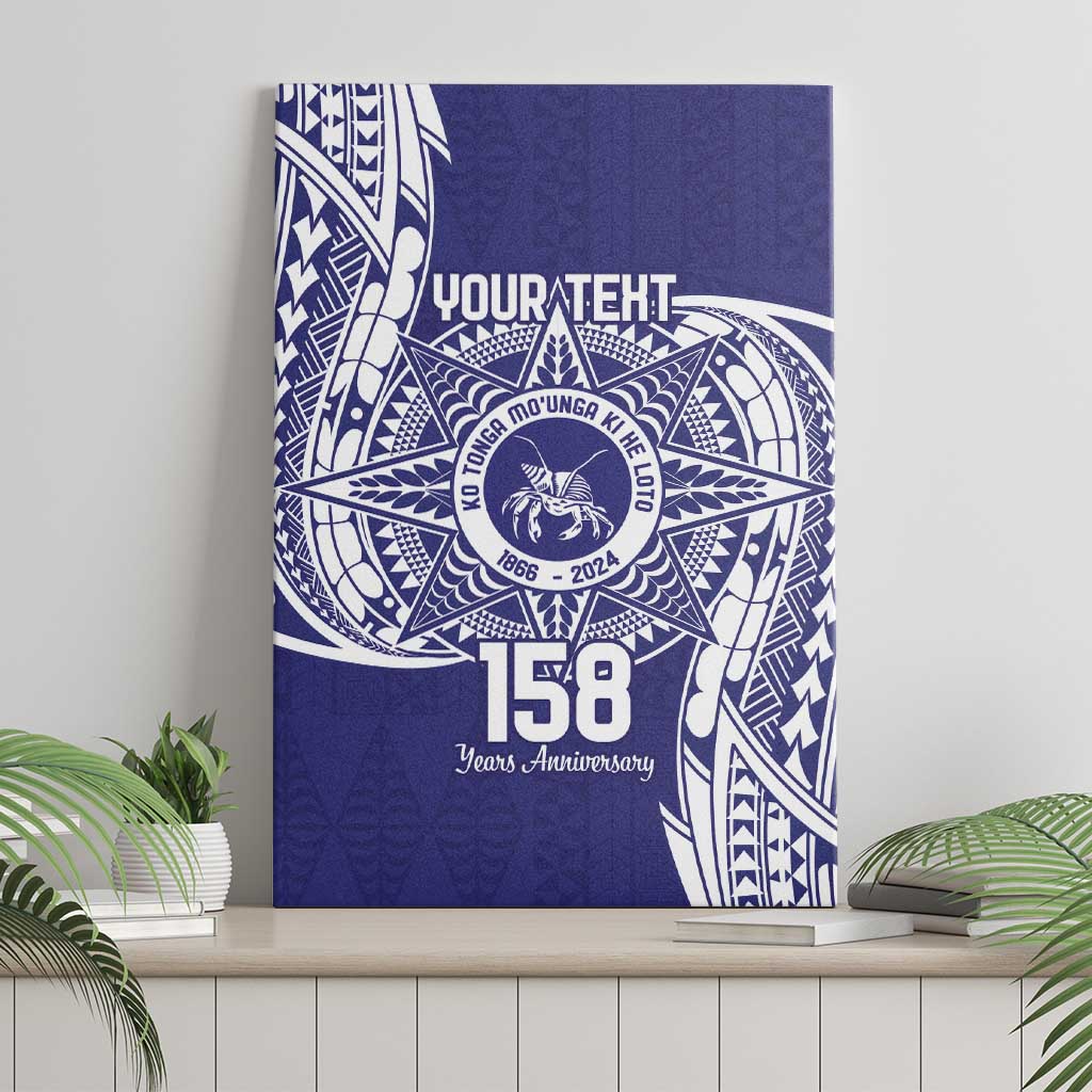 Personalised Tonga Tupou College Tolo 158th Anniversary Canvas Wall Art Special Kupesi Pattern LT9 - Polynesian Pride