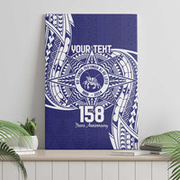 Personalised Tonga Tupou College Tolo 158th Anniversary Canvas Wall Art Special Kupesi Pattern LT9 - Polynesian Pride