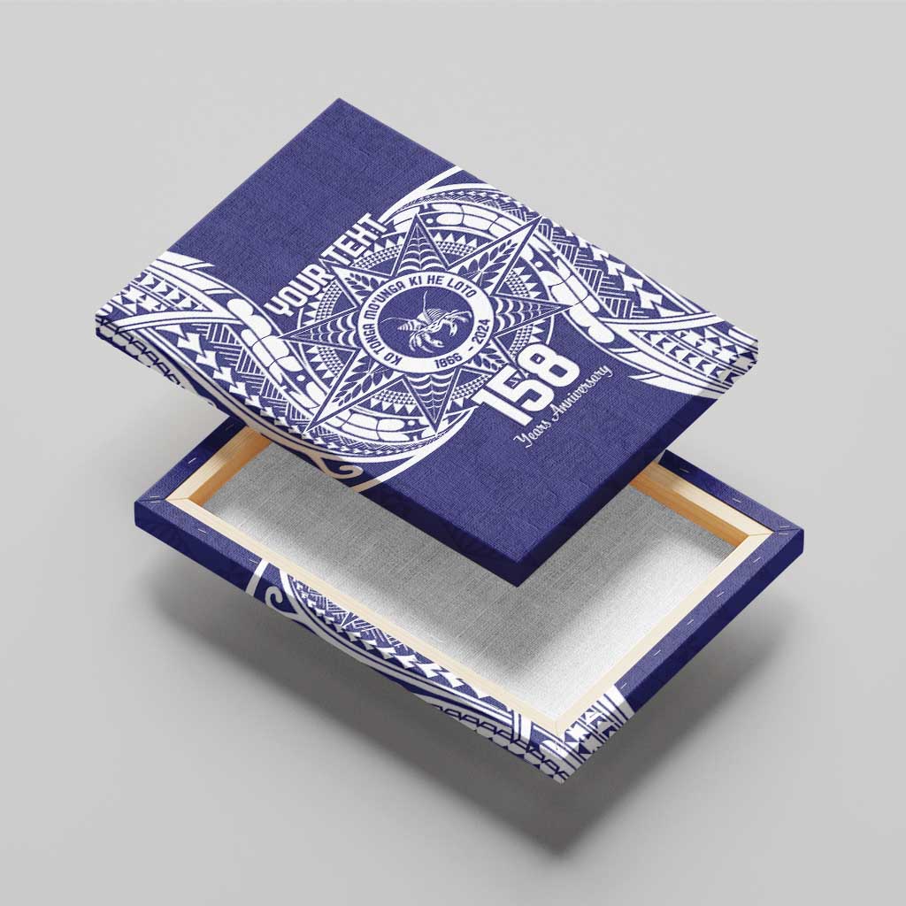 Personalised Tonga Tupou College Tolo 158th Anniversary Canvas Wall Art Special Kupesi Pattern LT9 - Polynesian Pride