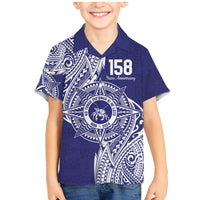 Personalised Tonga Tupou College Tolo 158th Anniversary Family Matching Mermaid Dress and Hawaiian Shirt Special Kupesi Pattern