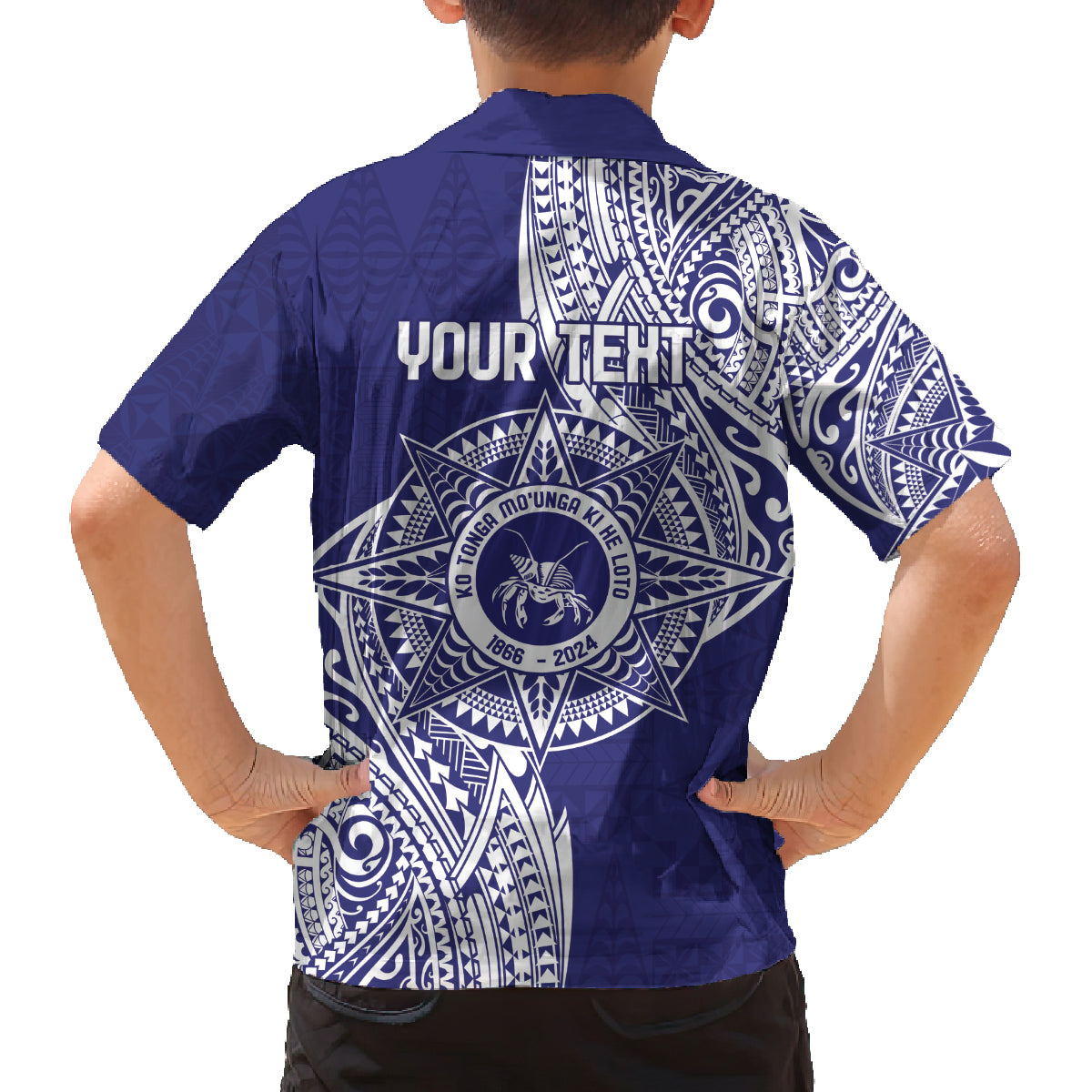 Personalised Tonga Tupou College Tolo 158th Anniversary Family Matching Off The Shoulder Long Sleeve Dress and Hawaiian Shirt Special Kupesi Pattern LT9 - Polynesian Pride