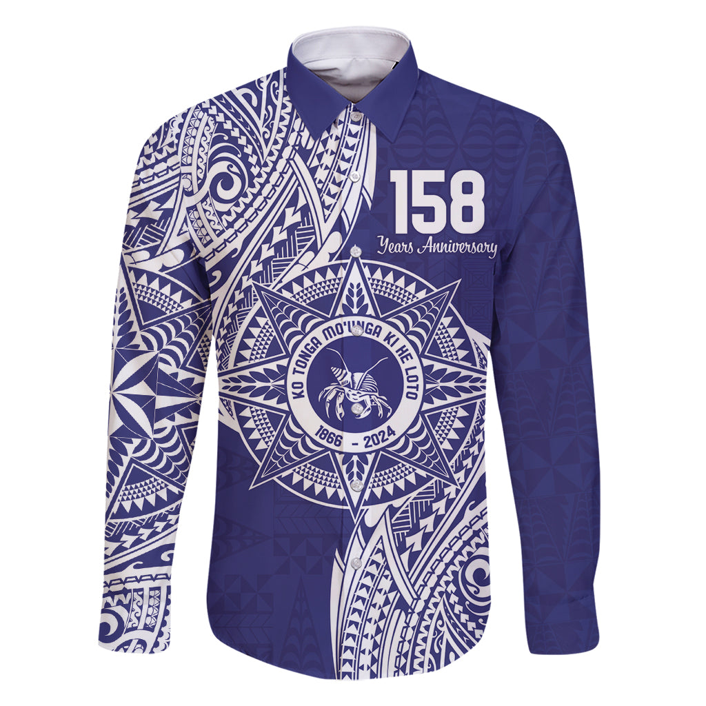 Personalised Tonga Tupou College Tolo 158th Anniversary Family Matching Summer Maxi Dress and Hawaiian Shirt Special Kupesi Pattern