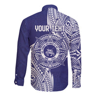 Personalised Tonga Tupou College Tolo 158th Anniversary Long Sleeve Button Shirt Special Kupesi Pattern LT9 - Polynesian Pride