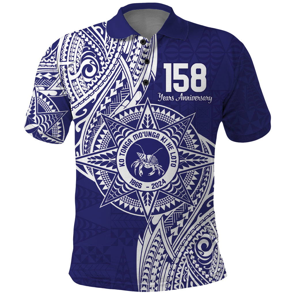 Personalised Tonga Tupou College Tolo 158th Anniversary Polo Shirt Special Kupesi Pattern