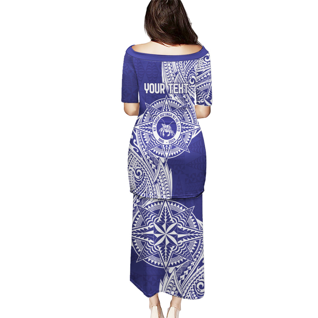 Personalised Tonga Tupou College Tolo 158th Anniversary Puletasi Special Kupesi Pattern LT9 - Polynesian Pride