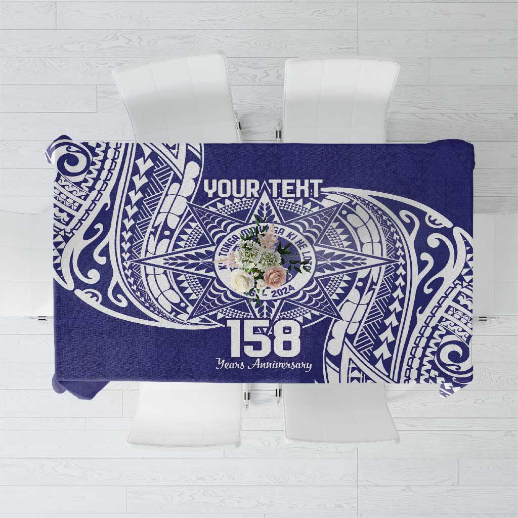 Personalised Tonga Tupou College Tolo 158th Anniversary Tablecloth Special Kupesi Pattern LT9