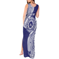 Personalised Tonga Tupou College Tolo 158th Anniversary Tank Maxi Dress Special Kupesi Pattern LT9 - Polynesian Pride