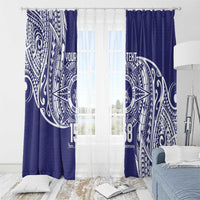 Personalised Tonga Tupou College Tolo 158th Anniversary Window Curtain Special Kupesi Pattern LT9 - Polynesian Pride