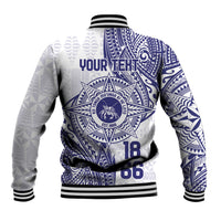 Personalised Tonga Tupou College Tolo Baseball Jacket Since 1866 Special Kupesi Pattern LT9 - Polynesian Pride