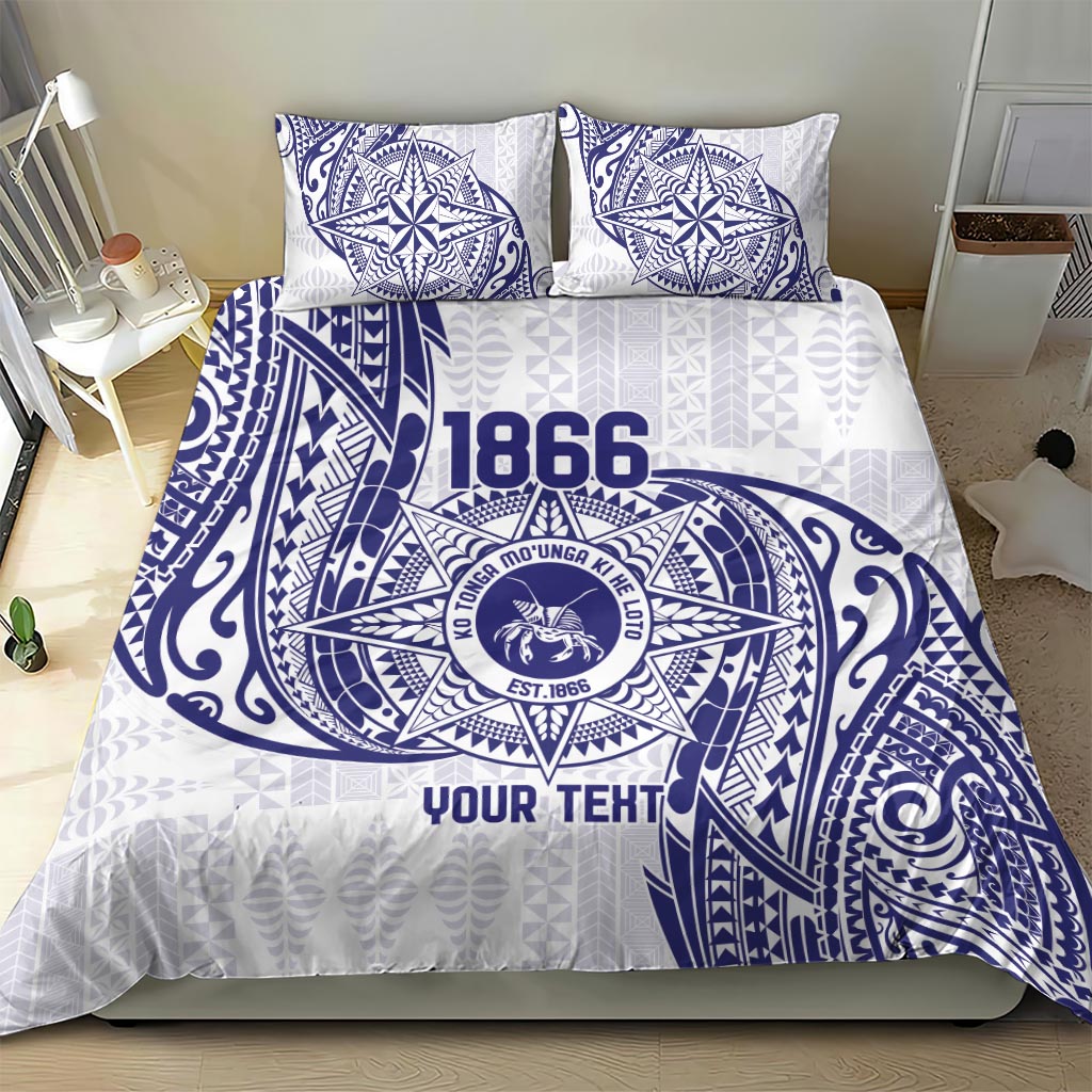 Personalised Tonga Tupou College Tolo Bedding Set Since 1866 Special Kupesi Pattern LT9 - Polynesian Pride