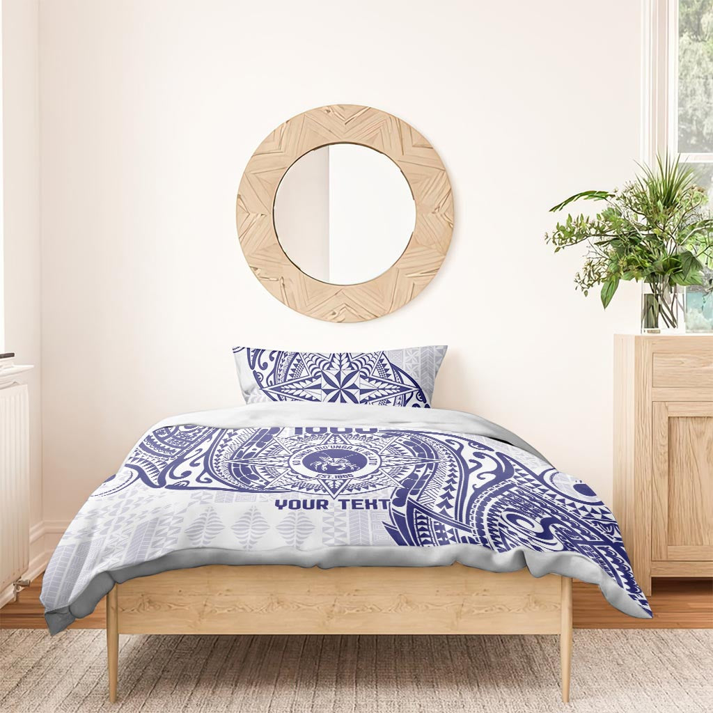 Personalised Tonga Tupou College Tolo Bedding Set Since 1866 Special Kupesi Pattern LT9 - Polynesian Pride