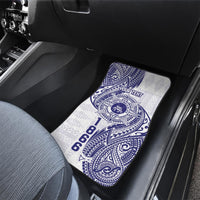Personalised Tonga Tupou College Tolo Car Mats Since 1866 Special Kupesi Pattern LT9 - Polynesian Pride