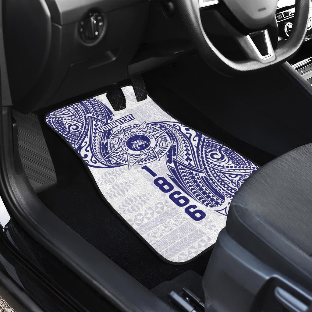 Personalised Tonga Tupou College Tolo Car Mats Since 1866 Special Kupesi Pattern LT9 - Polynesian Pride