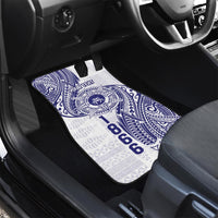 Personalised Tonga Tupou College Tolo Car Mats Since 1866 Special Kupesi Pattern LT9 - Polynesian Pride