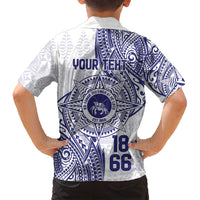 Personalised Tonga Tupou College Tolo Family Matching Long Sleeve Bodycon Dress and Hawaiian Shirt Since 1866 Special Kupesi Pattern LT9 - Polynesian Pride