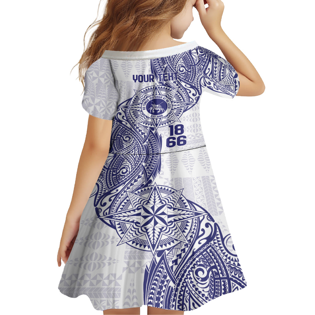 Personalised Tonga Tupou College Tolo Family Matching Long Sleeve Bodycon Dress and Hawaiian Shirt Since 1866 Special Kupesi Pattern LT9 - Polynesian Pride