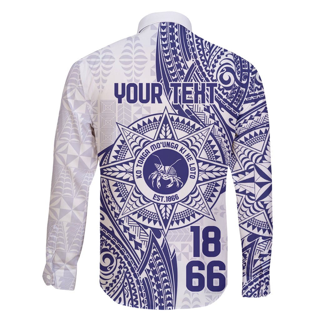 Personalised Tonga Tupou College Tolo Family Matching Long Sleeve Bodycon Dress and Hawaiian Shirt Since 1866 Special Kupesi Pattern LT9 - Polynesian Pride