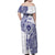 Personalised Tonga Tupou College Tolo Family Matching Off Shoulder Maxi Dress and Hawaiian Shirt Since 1866 Special Kupesi Pattern