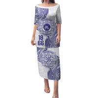 Personalised Tonga Tupou College Tolo Family Matching Puletasi and Hawaiian Shirt Since 1866 Special Kupesi Pattern