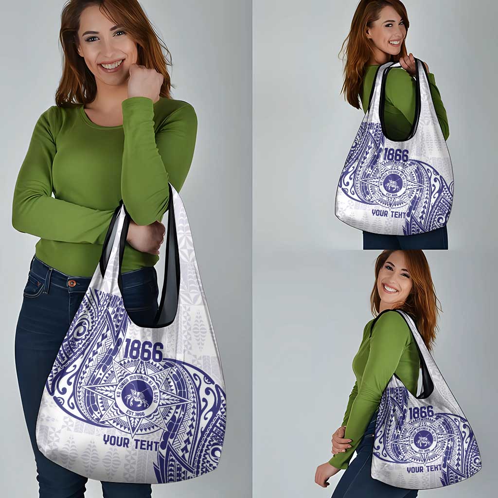 Personalised Tonga Tupou College Tolo Grocery Bag Since 1866 Special Kupesi Pattern LT9 - Polynesian Pride