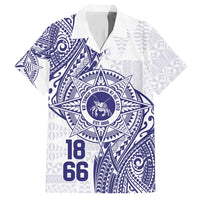 Personalised Tonga Tupou College Tolo Hawaiian Shirt Since 1866 Special Kupesi Pattern LT9 White - Polynesian Pride