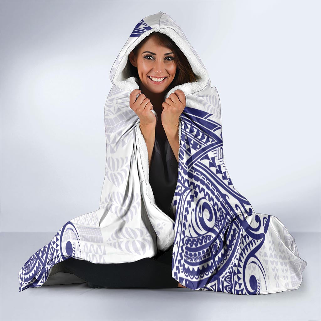 Personalised Tonga Tupou College Tolo Hooded Blanket Since 1866 Special Kupesi Pattern LT9 - Polynesian Pride