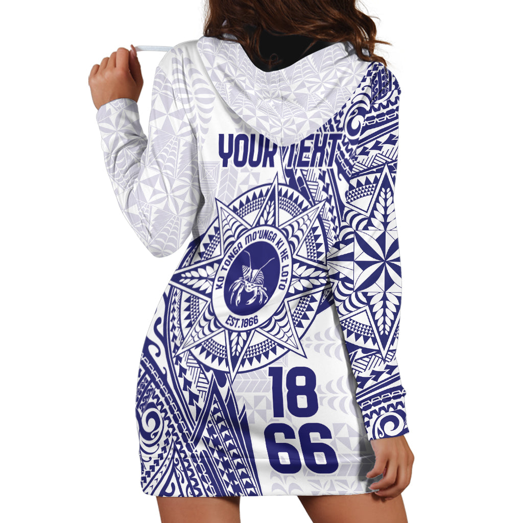 Personalised Tonga Tupou College Tolo Hoodie Dress Since 1866 Special Kupesi Pattern LT9 - Polynesian Pride