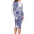 Personalised Tonga Tupou College Tolo Long Sleeve Bodycon Dress Since 1866 Special Kupesi Pattern