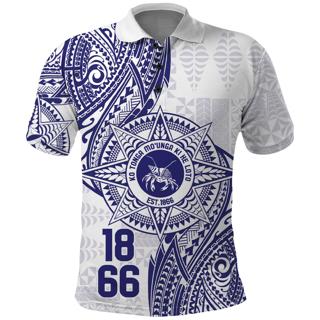 Personalised Tonga Tupou College Tolo Polo Shirt Since 1866 Special Kupesi Pattern