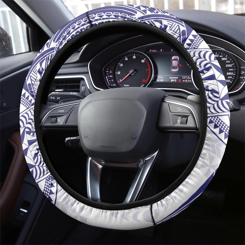 Tonga Tupou College Tolo Steering Wheel Cover Since 1866 Special Kupesi Pattern LT9 - Polynesian Pride