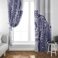 Personalised Tonga Tupou College Tolo Window Curtain Since 1866 Special Kupesi Pattern LT9 - Polynesian Pride