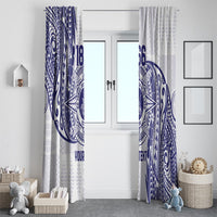 Personalised Tonga Tupou College Tolo Window Curtain Since 1866 Special Kupesi Pattern LT9 - Polynesian Pride