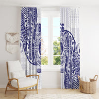 Personalised Tonga Tupou College Tolo Window Curtain Since 1866 Special Kupesi Pattern LT9 - Polynesian Pride