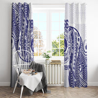 Personalised Tonga Tupou College Tolo Window Curtain Since 1866 Special Kupesi Pattern LT9 - Polynesian Pride