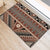 Vintage Bula Fiji Rubber Doormat Brown Tapa Masi Motif