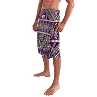 Vintage Bula Fiji Lavalava Purple Tapa Masi Motif