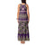 Vintage Bula Fiji Tank Maxi Dress Purple Tapa Masi Motif