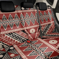 Vintage Bula Fiji Back Car Seat Cover Red Tapa Masi Motif