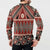 Vintage Bula Fiji Button Sweatshirt Red Tapa Masi Motif