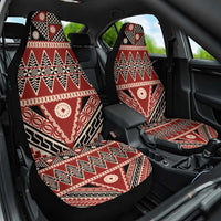 Vintage Bula Fiji Car Seat Cover Red Tapa Masi Motif