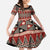 Vintage Bula Fiji Family Matching Puletasi and Hawaiian Shirt Red Tapa Masi Motif