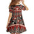 Vintage Bula Fiji Family Matching Puletasi and Hawaiian Shirt Red Tapa Masi Motif