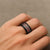 Vintage Bula Fiji Spinner Ring Red Tapa Motif Fijian Tribal Masi - Polynesian Pride