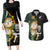 South Africa Protea and New Zealand Couples Matching Long Sleeve Bodycon Dress and Hawaiian Shirt Go All Black-Springboks Rugby with Kente And Maori LT9 Black Green - Polynesian Pride