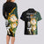 South Africa Protea and New Zealand Couples Matching Long Sleeve Bodycon Dress and Hawaiian Shirt Go All Black-Springboks Rugby with Kente And Maori LT9 - Polynesian Pride