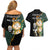 South Africa Protea and New Zealand Couples Matching Off Shoulder Short Dress and Hawaiian Shirt Go All Black-Springboks Rugby with Kente And Maori LT9 - Polynesian Pride