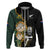 South Africa Protea and New Zealand Hoodie Go All Black-Springboks Rugby with Kente And Maori LT9 - Polynesian Pride